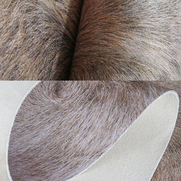 Tapete de couro falso tapete grande com estampa de vaca com forro antiderrapante (4)