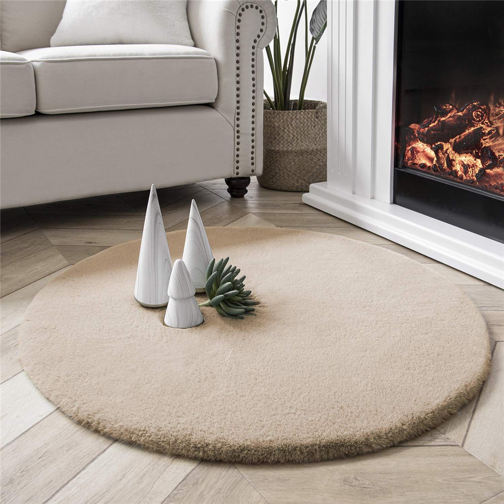 HOME DECO Ultra Soft Faux Rabbit Fur Rug soft area rug manufacture (7)