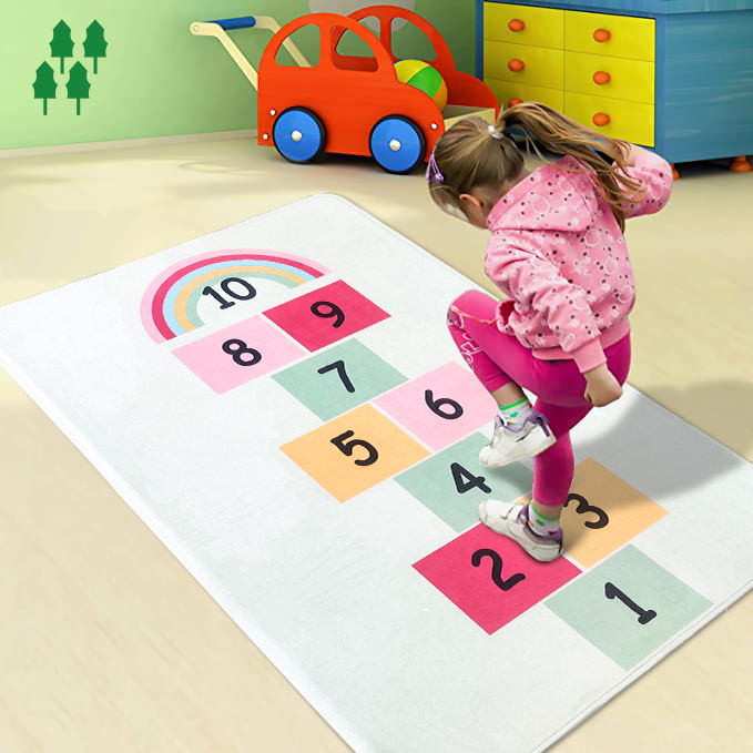 Eco-Friendly Flannel Anti-Slip Jump Game Children Rug11