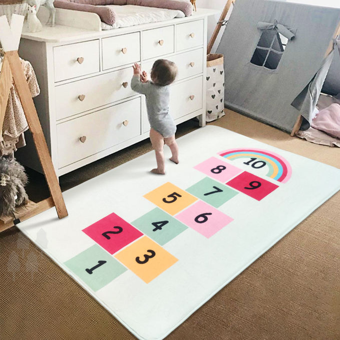 Eco-Friendly Flannel Anti-Slip Jump Game Children Rug76